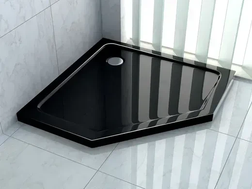 Душовий піддон REA DIAMOND 90x90 BLACK - изображение 3