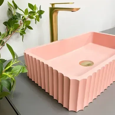 Умивальник (раковина) VBI FLORENTIA PINK MATT накладний - изображение 3