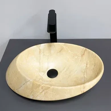 Умивальник (раковина) VBI ROTELLO BEIGE ONYX MATT накладний - изображение 4