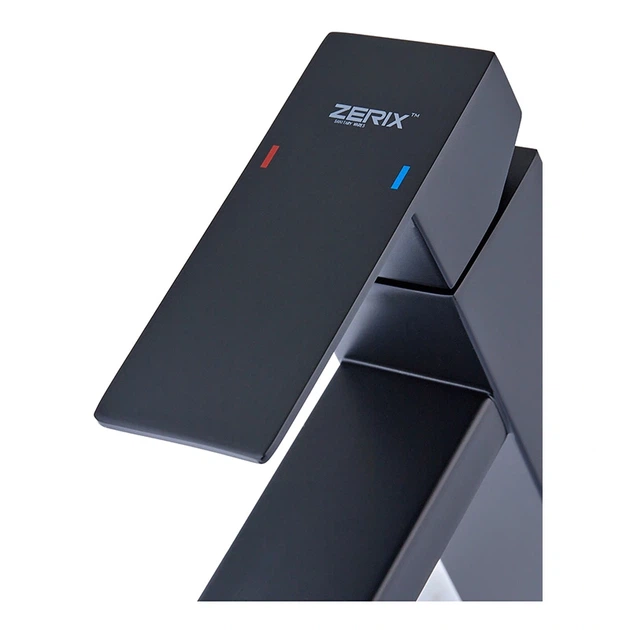 Змішувач для умивальника з нерж. сталі SUS304 Zerix KUB-001 Black (ZX4703) (00148312) - зображення 2