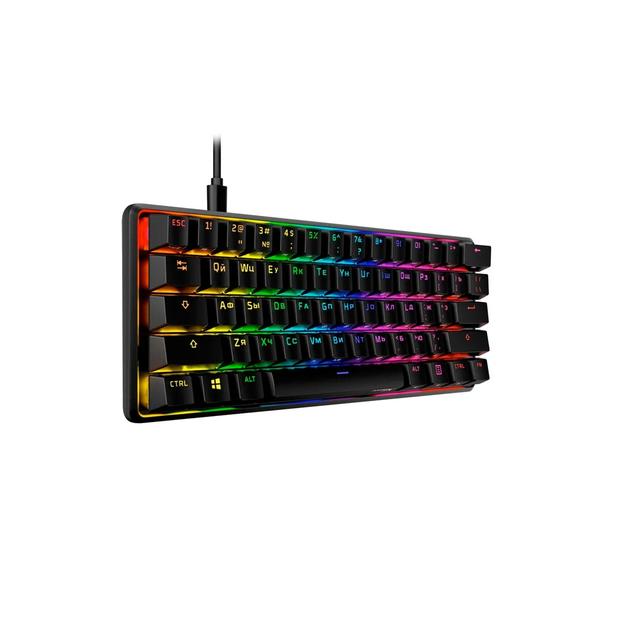 Клавіатура HyperX Alloy Origins 60 (HKBO1S-RB-RU/G, 4P5N0AA) - Фото 3 Клавіатура HyperX Alloy Origins 60 (HKBO1S-RB-RU/G, 4P5N0AA) - изображение 3