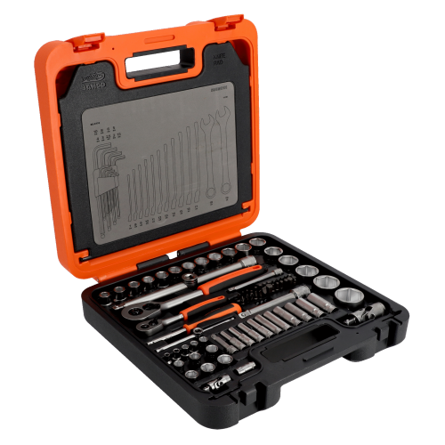 Набір торцевих головок та біт Bahco S98MC1H 1/4" та 1/2" 98 предметів (S98MC1H) - зображення 4