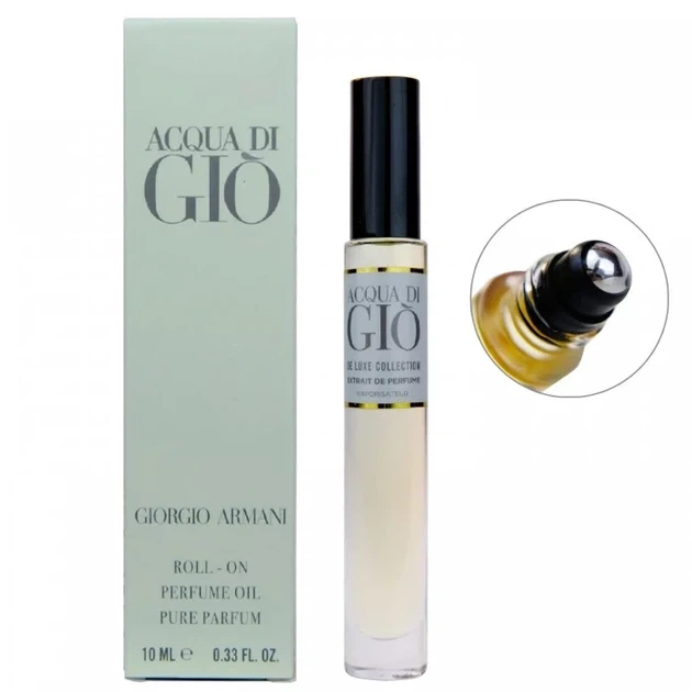Чоловічий парфум масляний No Brand (версія Giorgio Armani Acqua di Gio), 10 мл - Фото 2 Чоловічий парфум масляний No Brand (версія Giorgio Armani Acqua di Gio), 10 мл - зображення 2