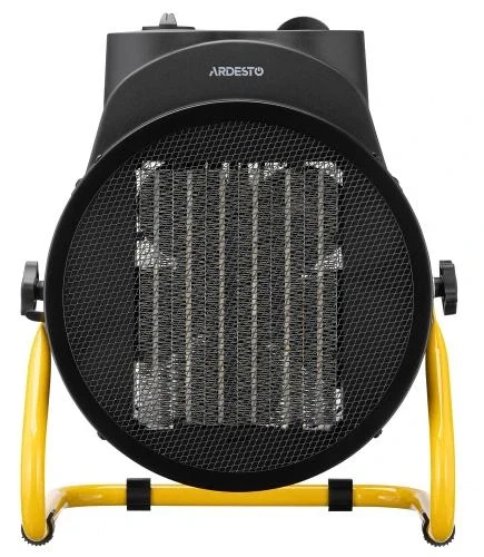 Теплова гармата Ardesto IFH-05B, Black/Yellow, 5000 Вт, площа обігріву 50 м2, максимальна продуктивність 470 м3/год, керамічний нагрівач, IP20, захист від перегріву - изображение 2