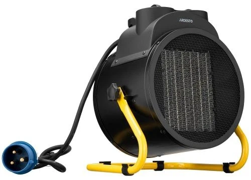 Теплова гармата Ardesto IFH-05B, Black/Yellow, 5000 Вт, площа обігріву 50 м2, максимальна продуктивність 470 м3/год, керамічний нагрівач, IP20, захист від перегріву - изображение 5