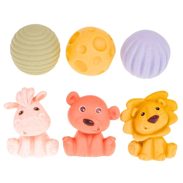 М’які кубики Lean Toys Тварини з ЕКО гуми 18 елементів (763721) (5905991088165) - зображення 3