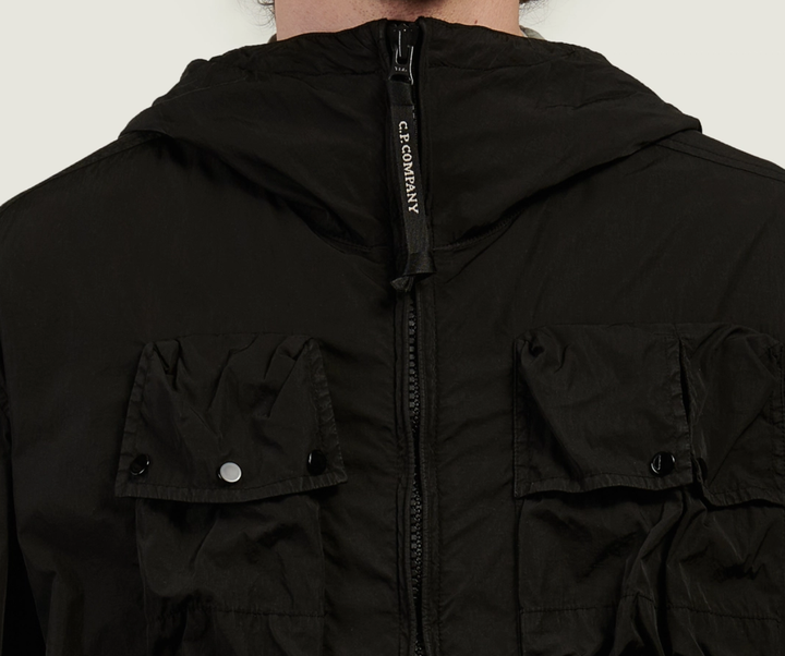 Куртка C.P. Company Chrome-R Goggle Jacket Black 20CMOW005A 005904D 999 - зображення 4