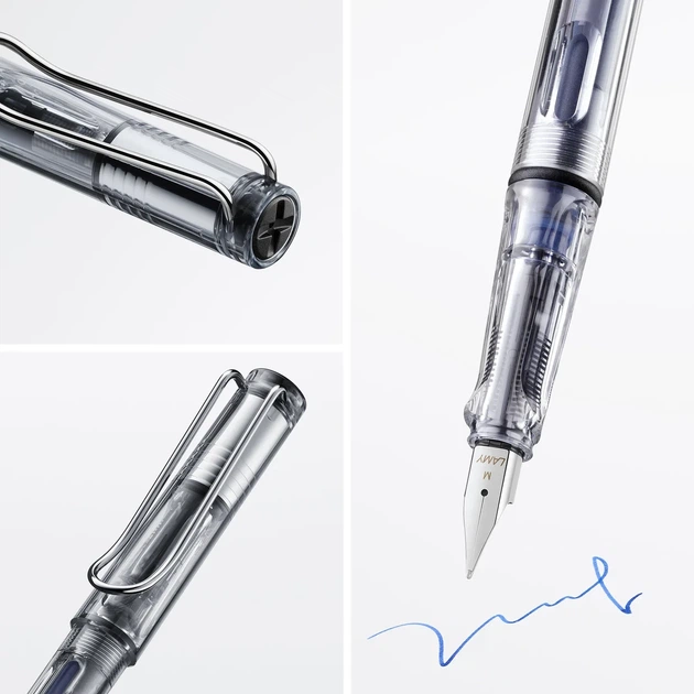 Ручка чорнильна LAMY Vista прозора M T10 сині чорнила (4000088) - Фото 4 Ручка чорнильна LAMY Vista прозора M T10 сині чорнила (4000088) - зображення 4