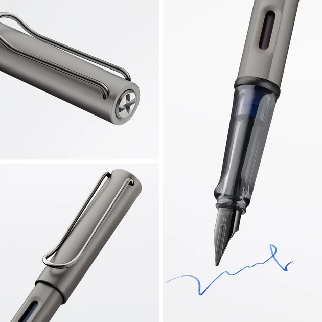 Ручка чорнильна LAMY Lx рутеній EF чорнила T10 сині (4031493) - зображення 4