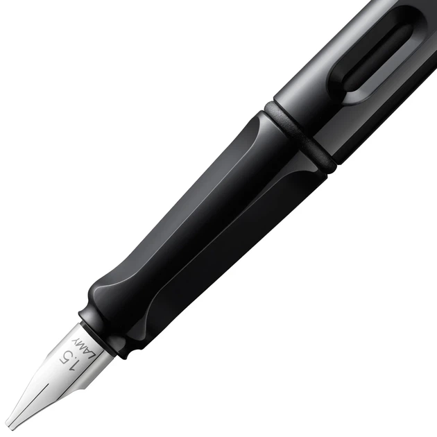 Ручка чорнильна LAMY joy чорна 1,1 T10 сині чорнила (4029994) - Фото 6 Ручка чорнильна LAMY joy чорна 1,1 T10 сині чорнила (4029994) - зображення 6