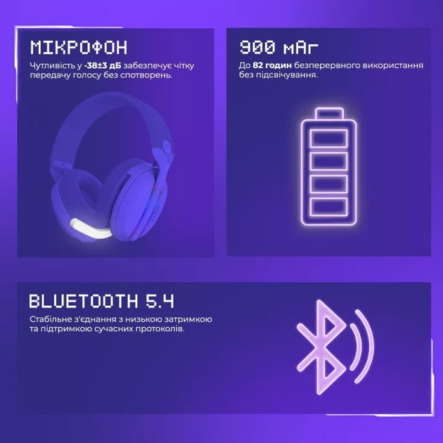 Беспроводная игровая гарнитура Proove Gaming Glimmer (APP) - Фото 9 Беспроводная игровая гарнитура Proove Gaming Glimmer (APP) - изображение 9