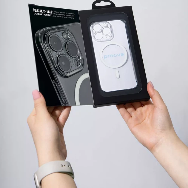 Чохол Proove Crystal Case with Magnetic Ring iPhone 14 Pro - изображение 5