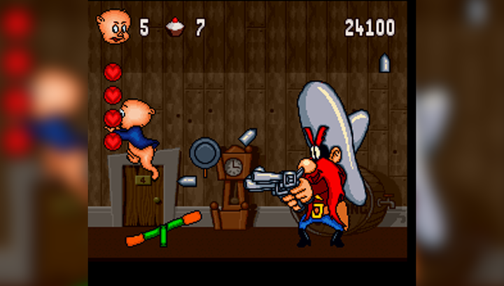 Игра RMC SNES Porky Pig's Haunted Holiday Europe Английская Версия Только Картридж Б/У - изображение 3
