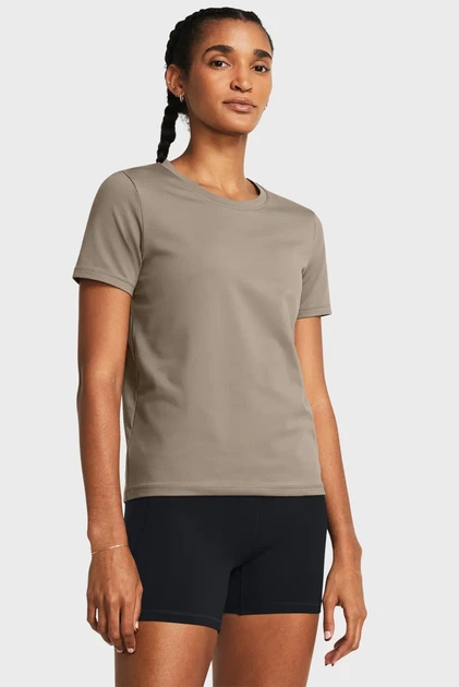 Жіноча коричнева футболка UA Meridian SS Under Armour XS 1379155-200 - Фото 1 Жіноча коричнева футболка UA Meridian SS Under Armour XS 1379155-200 - зображення 1