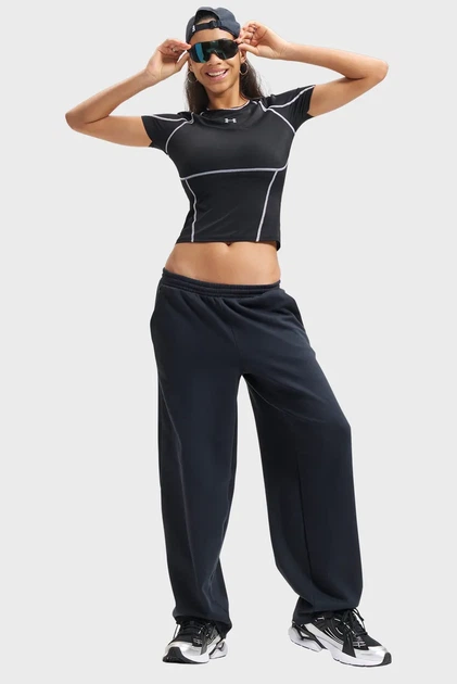 Жіноча чорна футболка HeatGear Elite SS Under Armour XL 6015368-008 - изображение 2