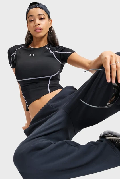Жіноча чорна футболка HeatGear Elite SS Under Armour XL 6015368-008 - изображение 5