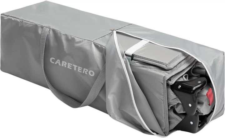 Дорожнє ліжечко Caretero Key Grey 126×65×74 см (5908310390178) - зображення 7