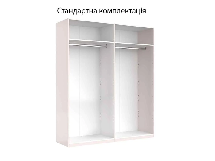 Шафа розстібна чотиридверна без дзеркала Лорі MiroMark Глянець Кашемір (Ламінована ДСП) (LR-24-GC) - зображення 5