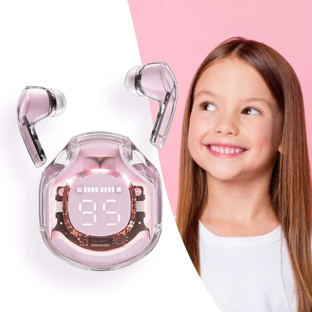 Навушники TWS Ultrapods Pro Bluetooth 5.3 з шумопоглинанням і дисплеєм Рожевий (MX-00008865W) - зображення 5