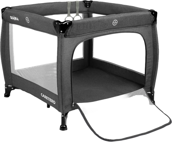 Манеж Caretero Quadra Graphite 83x83x71 см (5908310388519) - зображення 2