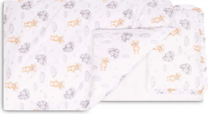 Komplet pościeli dla dzieci Sensillo Teddy Szary 100 x 135 cm (5903076323163) - obraz 3