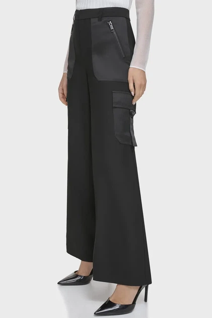 Жіночі чорні карго DKNY 6 P3JKNV51 - Фото 3 Жіночі чорні карго DKNY 6 P3JKNV51 - изображение 3
