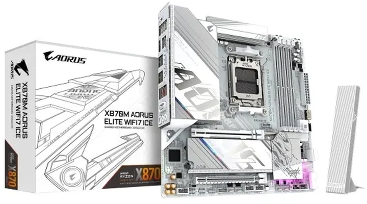 Płyta główna Gigabyte X870M AORUS ELITE WIFI7 ICE (sAM5, AMD X870, PCI-Ex16) - obraz 5