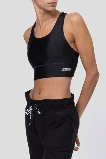 Жіночий чорний топ DKNY M DP2T8916 - Фото 2 Жіночий чорний топ DKNY M DP2T8916 - изображение 2