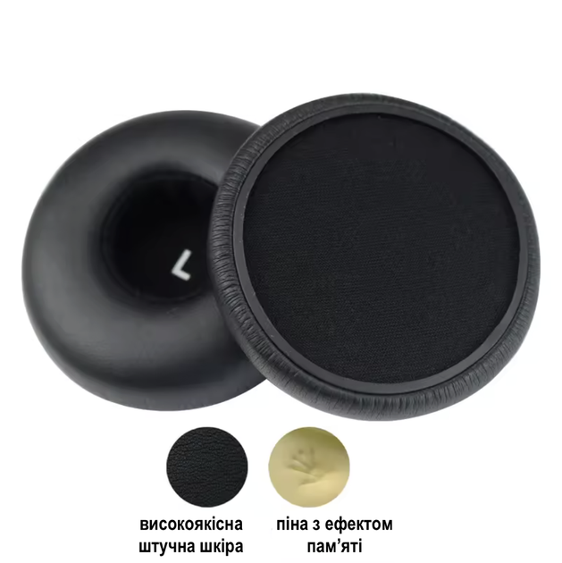 Амбушюры с эффектом памяти Sony WH-CH500, WH-CH510, WH-CH520 black черные - Фото 3 Амбушюры с эффектом памяти Sony WH-CH500, WH-CH510, WH-CH520 black черные - изображение 3