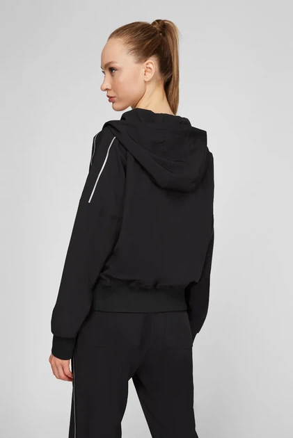 Жіноча чорна спортивна кофта DKNY S DP0J8979 - зображення 4