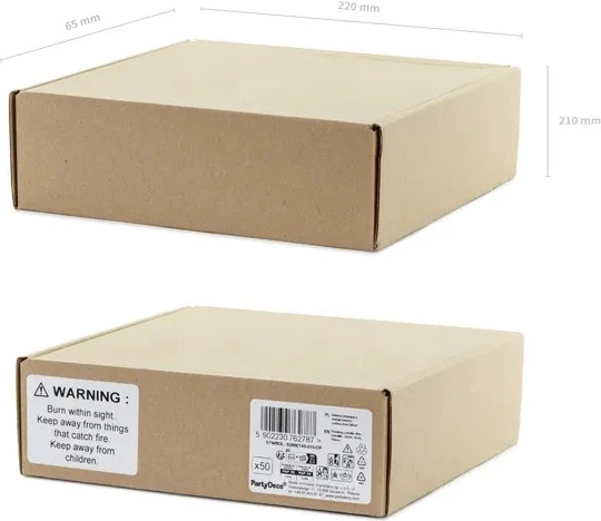 Zestaw świec pływających PartyDeco Dysk metalizowane 4 cm 50 szt. Srebrne (ZES5902230762787) - obraz 3