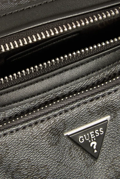 Чоловіча темно-сіра поясна сумка з візерунком MILANO Guess OS HMEVZLP3231 - зображення 5