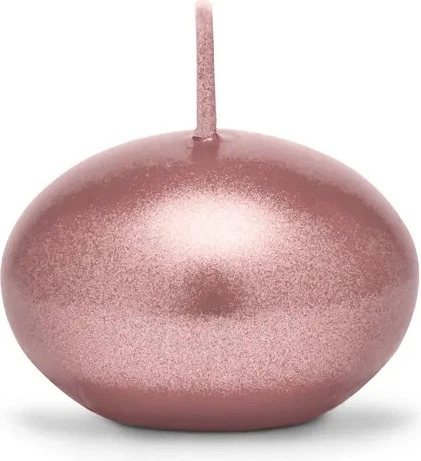 Zestaw świec pływających PartyDeco Dysk metalizowane 4 cm 50 szt. Różowe złoto (ZES5900779107502) - obraz 2