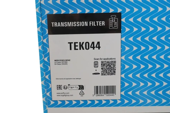 Фільтр АКПП MB A-class (W169)/B-class (W245) 04- (M266/OM640) (з прокладкою) Purflux TEK044 - изображение 2