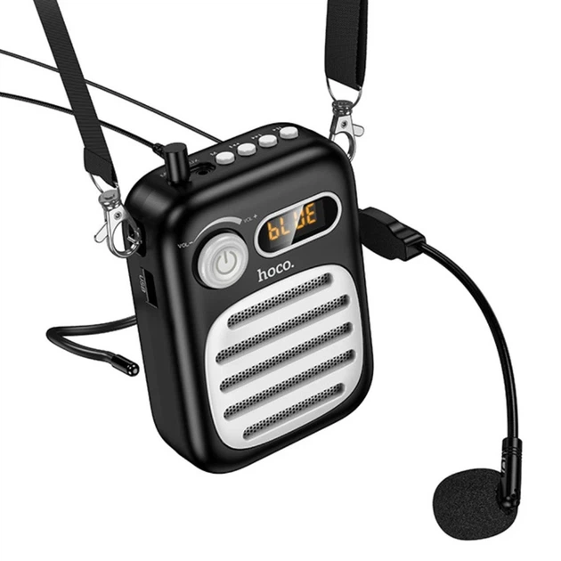 Портативна колонка з гарнітурою HOCO L23 Lemony speaker with wired microphone, 5W, Black - Фото 1 Портативна колонка з гарнітурою HOCO L23 Lemony speaker with wired microphone, 5W, Black - изображение 1