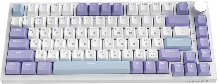 Дротова механічна клавіатура Ajazz AK820 Sea Salt Switch White (AK820-SS-PWB) - изображение 2