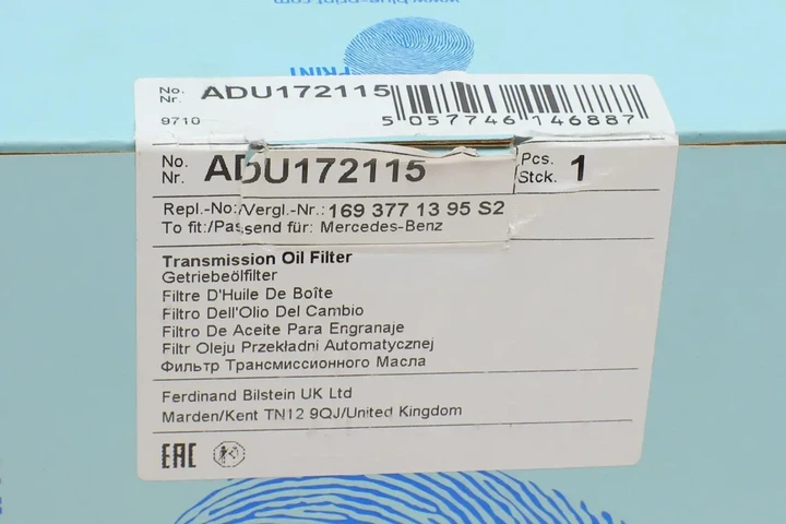 Фільтр АКПП MB W169/W245 04- (з прокладкою) BLUE PRINT ADU172115 - изображение 6