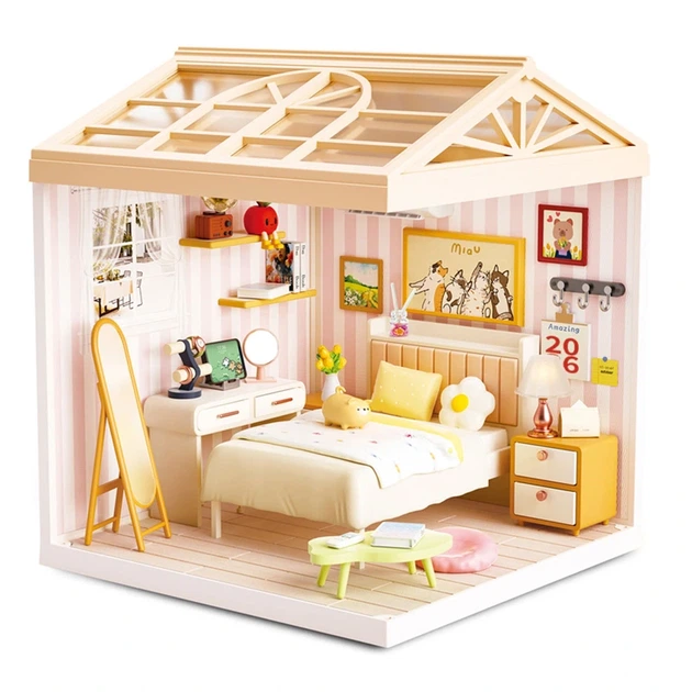 Конструктор-румбокс MINI HOUSE серії "Інтер'єр" – СПАЛЬНЯ (світло) - изображение 2