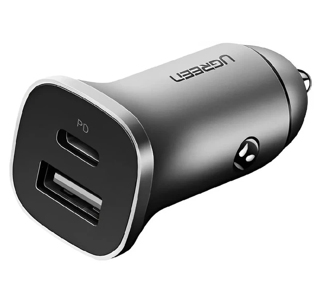 Автомобільний зарядний пристрій UGREEN CD130 Dual USB Car Charger (Space Gray) (UGR-30780) - Фото 1 Автомобільний зарядний пристрій UGREEN CD130 Dual USB Car Charger (Space Gray) (UGR-30780) - изображение 1