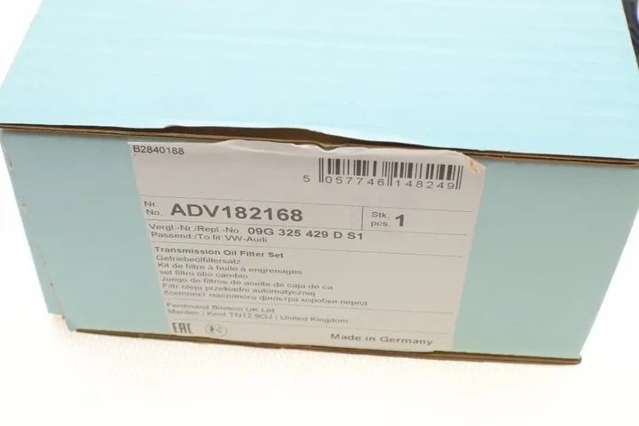 Фільтр АКПП VW Jetta 1.4TSI 14- (+ прокладка масляного піддону) BLUE PRINT ADV182168 - изображение 7