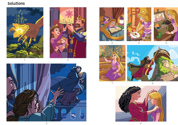 Розмальовка Дісней Рапунцель Hachette антистрес за номерами | Coloriages mysteres Disney Raiponce - Фото 2 Розмальовка Дісней Рапунцель Hachette антистрес за номерами | Coloriages mysteres Disney Raiponce - зображення 2