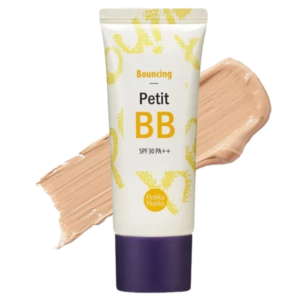 BB крем Holika Holika Bouncing Petit BB Cream SPF30 PA++, 30 мл – для пружності шкіри, корейська косметика (Холіка Холіка) - Фото 1 BB крем Holika Holika Bouncing Petit BB Cream SPF30 PA++, 30 мл – для пружності шкіри, корейська косметика (Холіка Холіка) - изображение 1