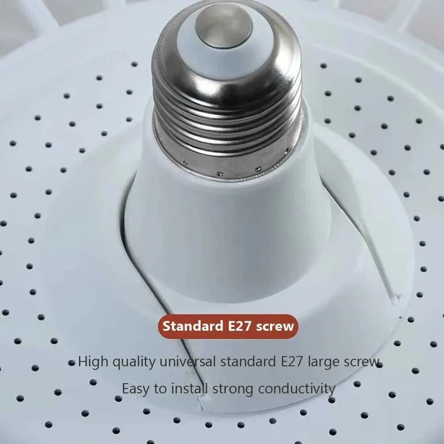 LED лампа с вентилятором AY1035 45W пластиковая потолочное освещение и охлаждение - изображение 7