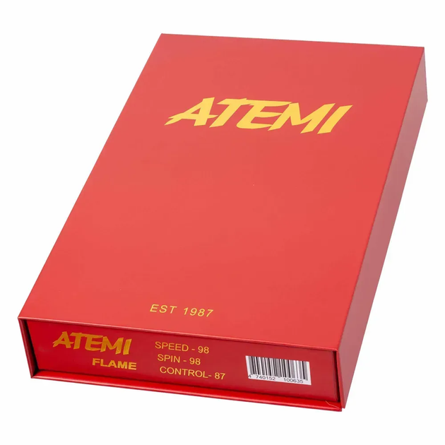 Ракетка для настільного тенісу Atemi FLAME, червона - Фото 6 Ракетка для настільного тенісу Atemi FLAME, червона - изображение 6