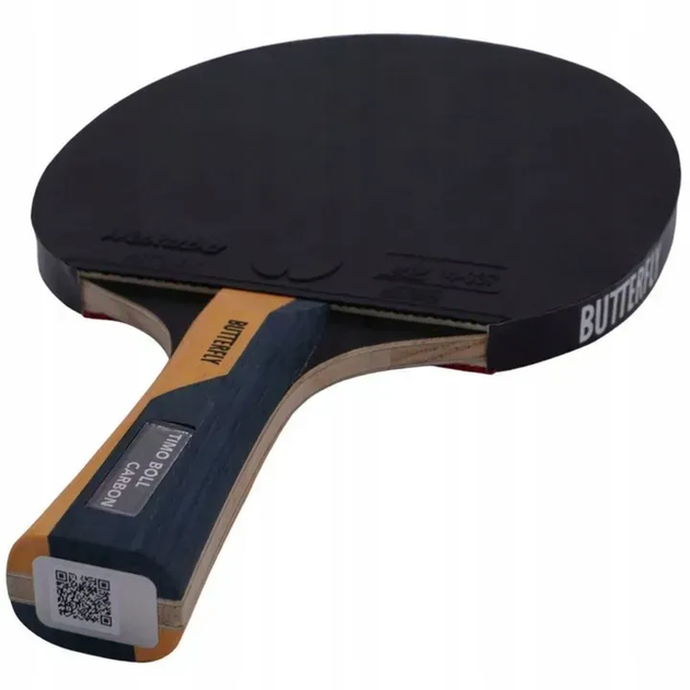 Ракетка для настільного тенісу Butterfly Timo Boll Carbon, чорна - Фото 2 Ракетка для настільного тенісу Butterfly Timo Boll Carbon, чорна - изображение 2
