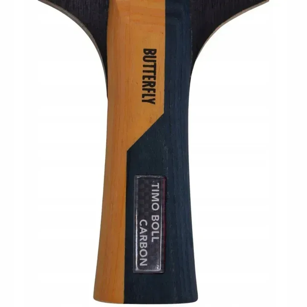 Ракетка для настільного тенісу Butterfly Timo Boll Carbon, чорна - Фото 4 Ракетка для настільного тенісу Butterfly Timo Boll Carbon, чорна - изображение 4