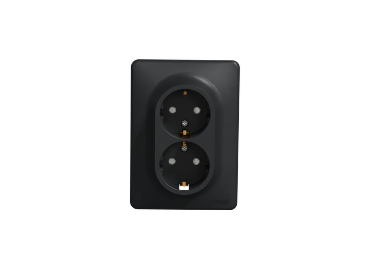 Розетка 2-а з/заз з/шт Sedna Design чорний SDD314221 Schneider Electric - Фото 1 Розетка 2-а з/заз з/шт Sedna Design чорний SDD314221 Schneider Electric - изображение 1