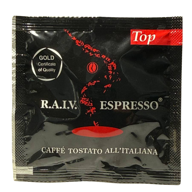 Молотый кофе в чалдах R.A.I.V. Espresso TOP 50 шт х 7 г - Фото 3 Молотый кофе в чалдах R.A.I.V. Espresso TOP 50 шт х 7 г - изображение 3