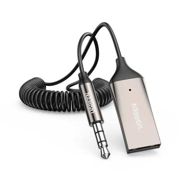 Bluetooth-ресивер UGREEN CM309 Bluetooth Car Receiver Aux with Mic Space Gray - изображение 3