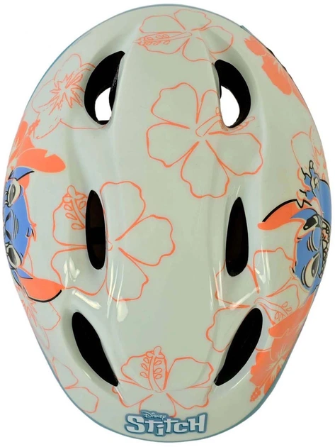 Kask rowerowy dla dzieci Volare Disney Stitch 52 - 56 cm Kremowy (8715347010330) - obraz 2